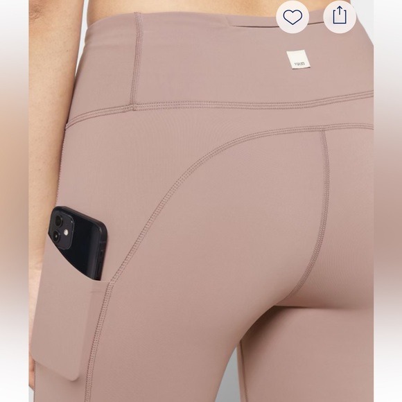 Vuori Women's Leggings in Mauve - Picture 2 of 7